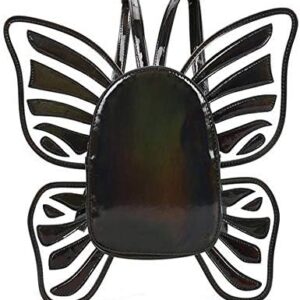 Mochila holográfica com asas fada borboleta para criança